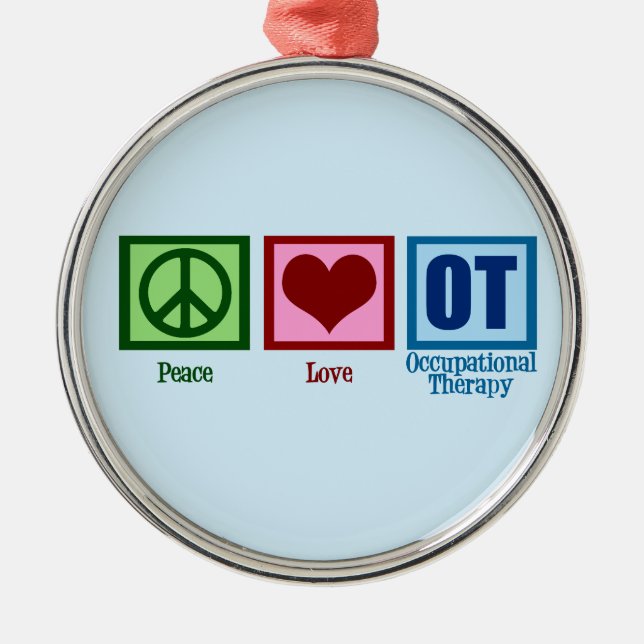 OT Blau Silbernes Ornament (Vorne)