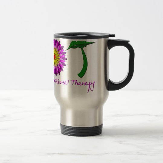 OT Blumen-Power-Rosa und Lila Reisebecher