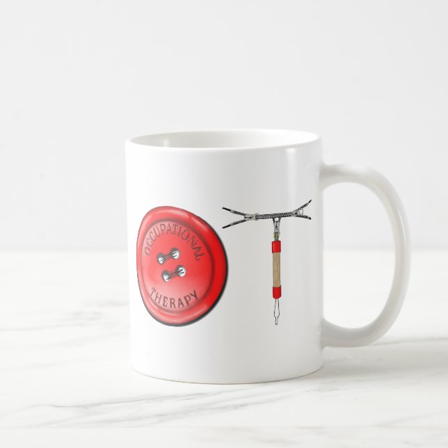 OT Button und Zipper Kaffeetasse (Rechts)