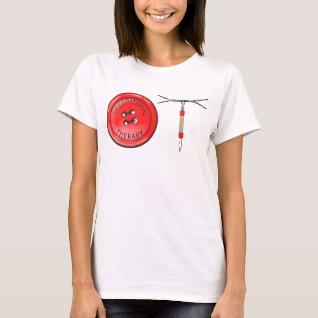 OT Button und Zipper T-Shirt (Vorderseite)