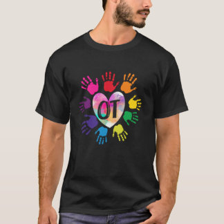 OT Hand Herz-Therapie Therapeut unterrichten T-Shirt