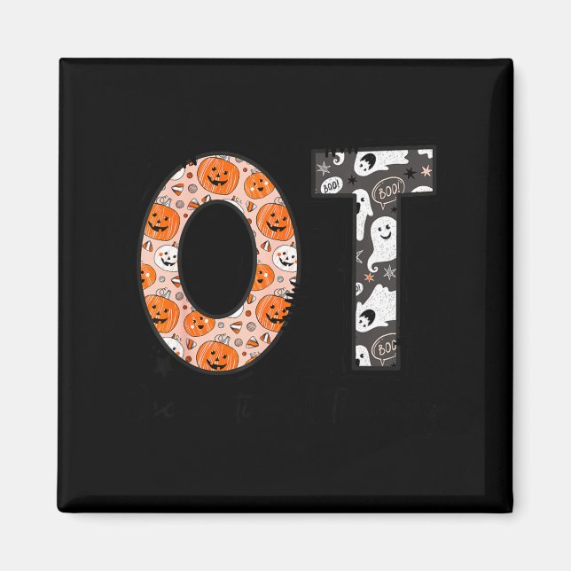 Ot Occupational Therapy Therast Halloween Ota Soky Magnet (Vorne)
