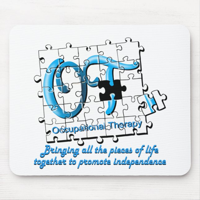 ot Puzzlespielaqua Mousepad (Vorne)