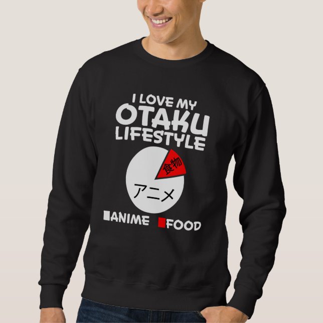 Otaku Anime Girl Manga Cosplay Ramen Japanisches G Sweatshirt (Vorderseite)