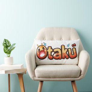 Otaku Funny Text Lendenkissen