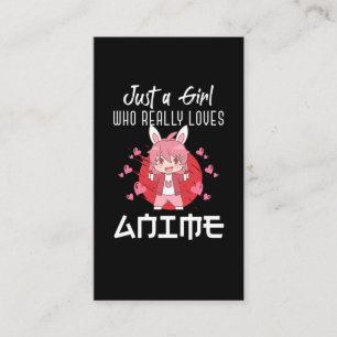 Otaku Girl Lieben Anime Manga Japanischer Comic Fa Visitenkarte