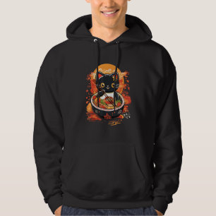 Otaku Katze essen Japanischer Ramen Noodles 1 Hoodie
