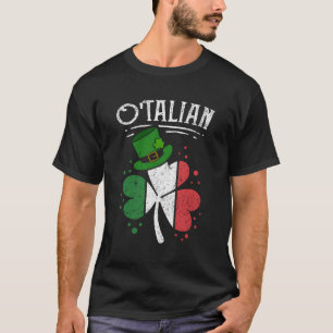 O'Talian Funny Italian Irish Relationation St Patr T-Shirt
