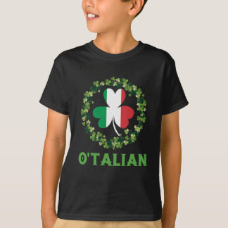 O'talian Italian Irish St. Patricks Day Kleeblatt T-Shirt