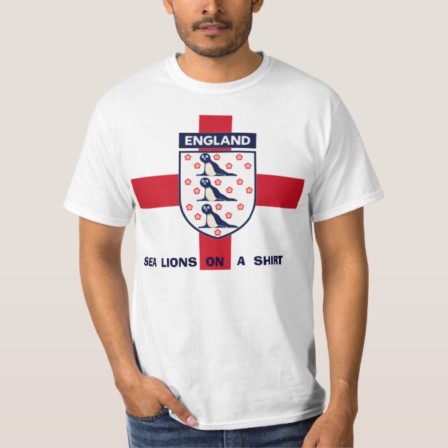 OTARIES DE L'ANGLETERRE SUR UN T-SHIRT DE CHEMISE (Devant)