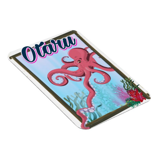 Otaru Japan Tintenfisch Reiseplakat Magnet (Rechte Seite)