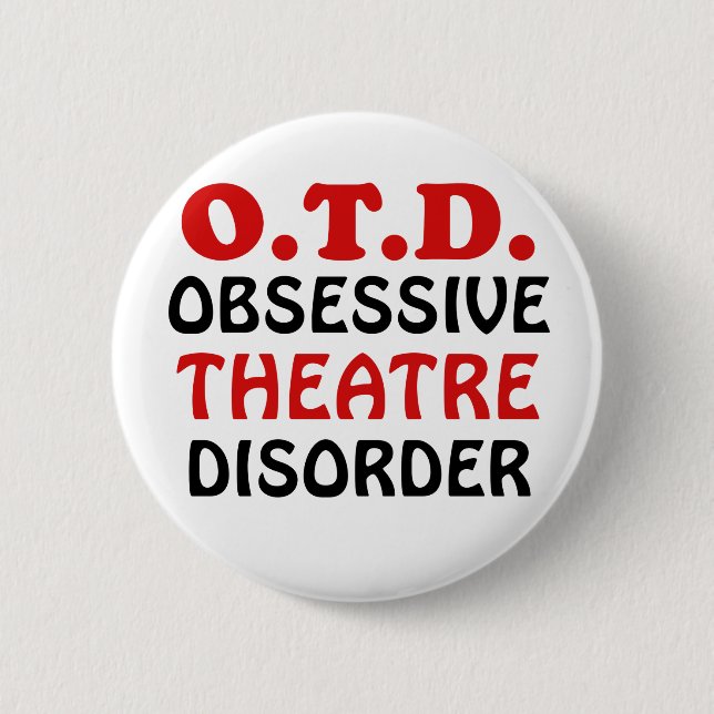OTD besessene Theater-Störung Button (Vorderseite)