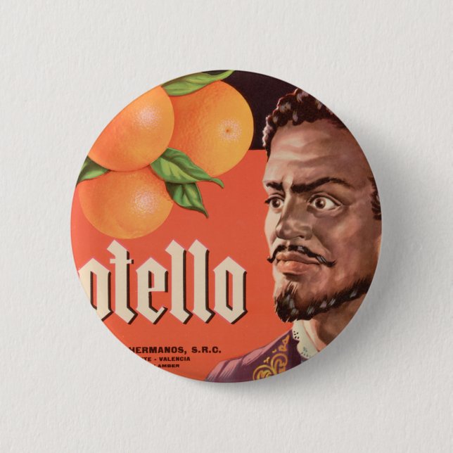 Otello Orange Label Button (Vorderseite)