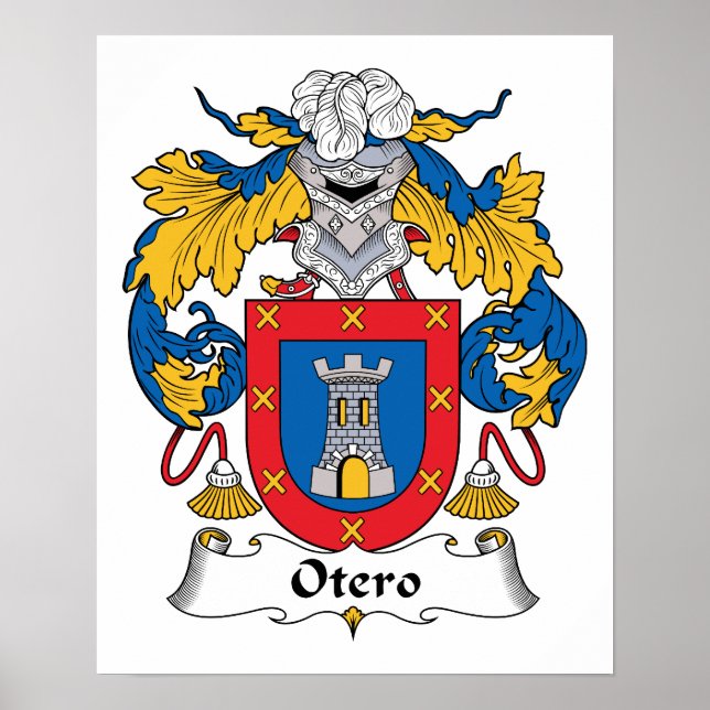 Otero-Familienwappen Poster (Vorne)