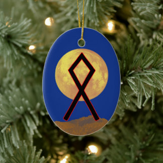Othala Rune Viking Yule Ornement - Maison !
