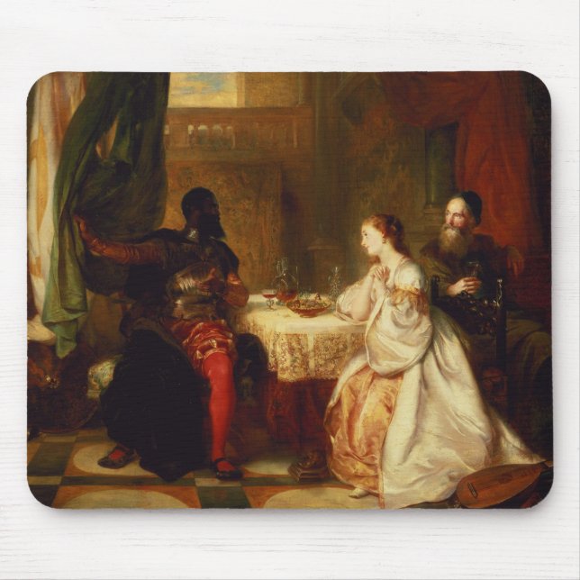 Othello, das seine Abenteuer auf Desdemona sich Mousepad (Vorne)