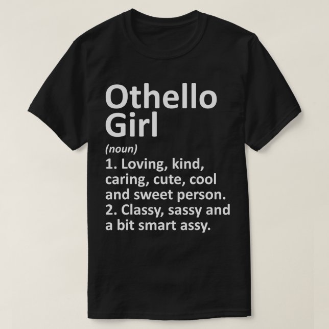 OTHELLO L WA WASHINGTON Funny City Zuhause Roots G T-Shirt (Design vorne)
