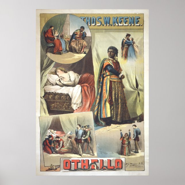 Othello Original 1884 Poster (Vorne)