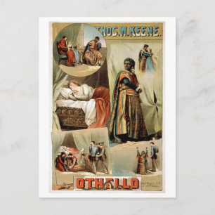 Othello Vintage Theaterplakat Postkarte