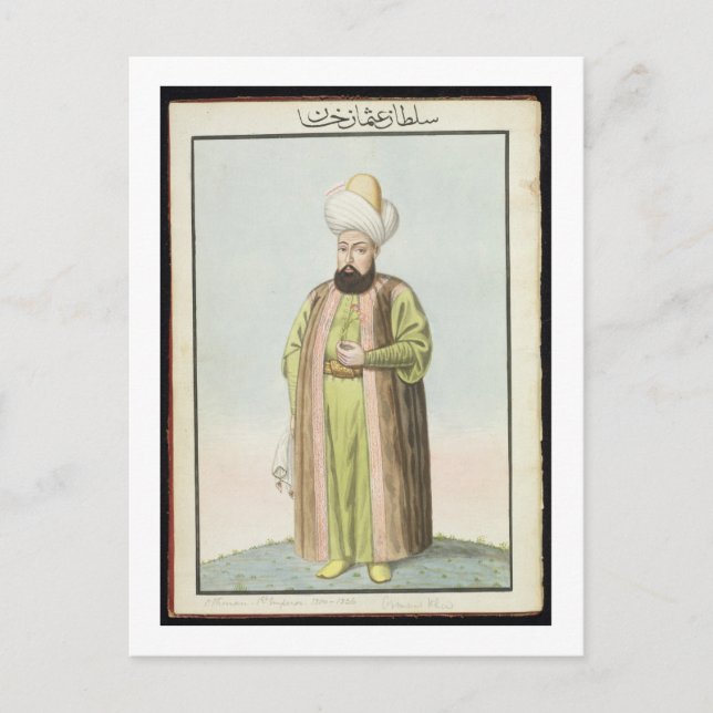 Othman (Osman) I (1259-1326), Gründer der Unterste Postkarte (Vorderseite)