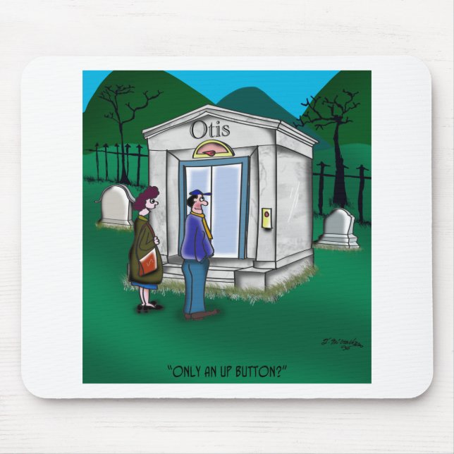 Otis Elevator Mausoleum hat nur einen Up Button Mousepad (Vorne)