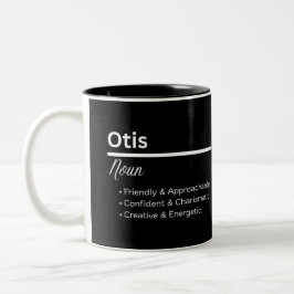 Otis Jungen Name Definition Personalisierter Beche Zweifarbige Tasse