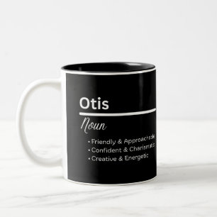 Otis Jungen Name Definition Personalisierter Beche Zweifarbige Tasse