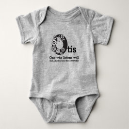 Otis Jungs Name und Bedeutung Zeitcogs Baby Strampler