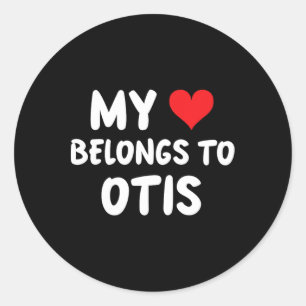 Otis - Mein Herz gehört Otis - Liebe  Runder Aufkleber