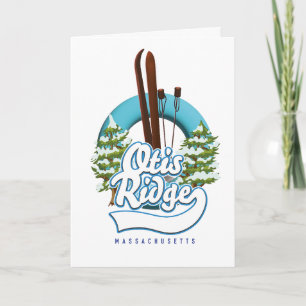 Otis Ridge Massachusetts Logo Feiertagskarte