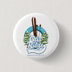 Otis Ridge Massachusetts Ski-Logo Button