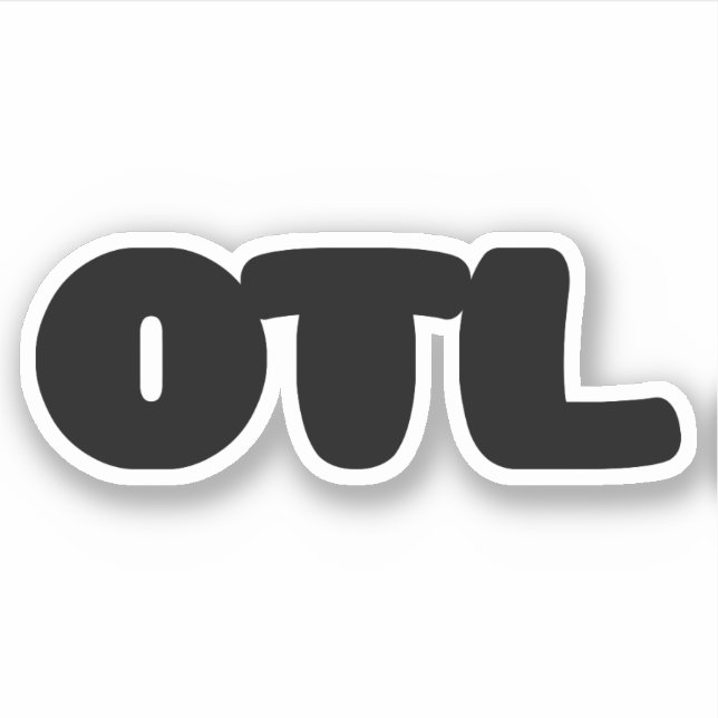 OTL Emoticon ~ Koreanischer Slang Aufkleber (Vorderseite)