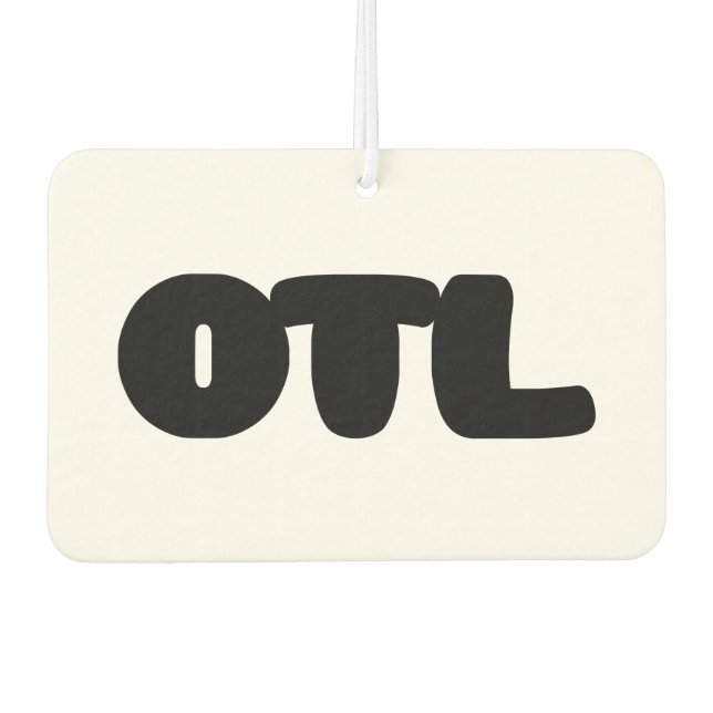 OTL Emoticon ~ Koreanischer Slang Autolufterfrischer (Vorderseite)