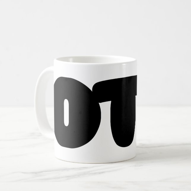OTL Emoticon ~ Koreanischer Slang Kaffeetasse (Vorderseite Links)