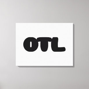 OTL Emoticon ~ Koreanischer Slang Leinwanddruck