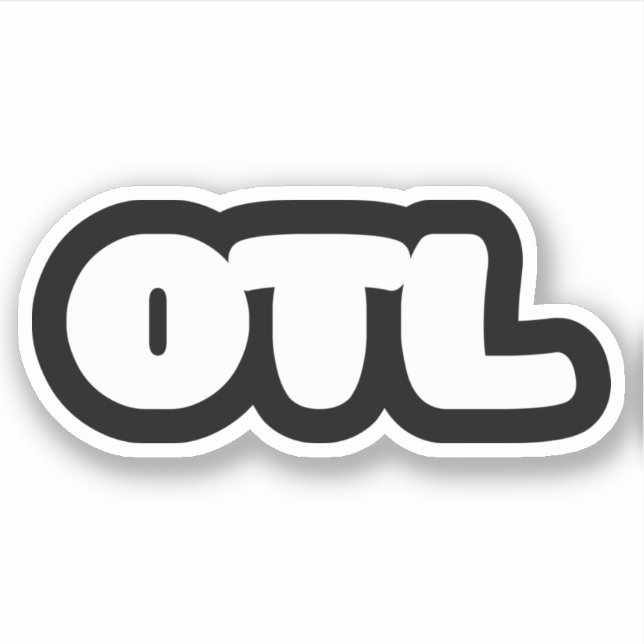 OTL Emoticon ~ Koreanischer Slang-Sticker Aufkleber (Vorderseite)