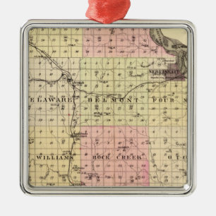 Otoe County, Nebraska Silbernes Ornament
