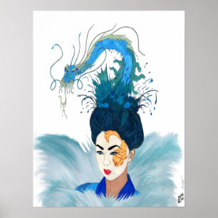 Otohime Göttin-Geisha des Meeres Poster
