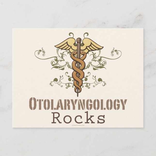 Otolaryngologie Rocks Caduceus Carte postale (Devant)
