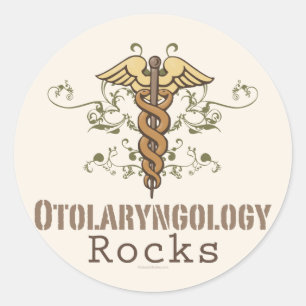 Otolaryngologie Rocks Stickers Caduceus