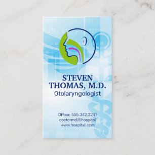 Otolaryngologin Doctor Visitenkarte