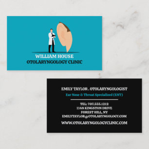 Otolaryngologin Otolaryngology Clinic Visitenkarte