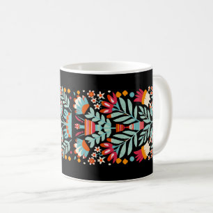 Otomi-Blume-Muster mexikanische Blumenart Kaffeetasse