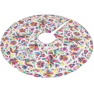 Otomi bunter Baumrock Polyester Weihnachtsbaumdecke