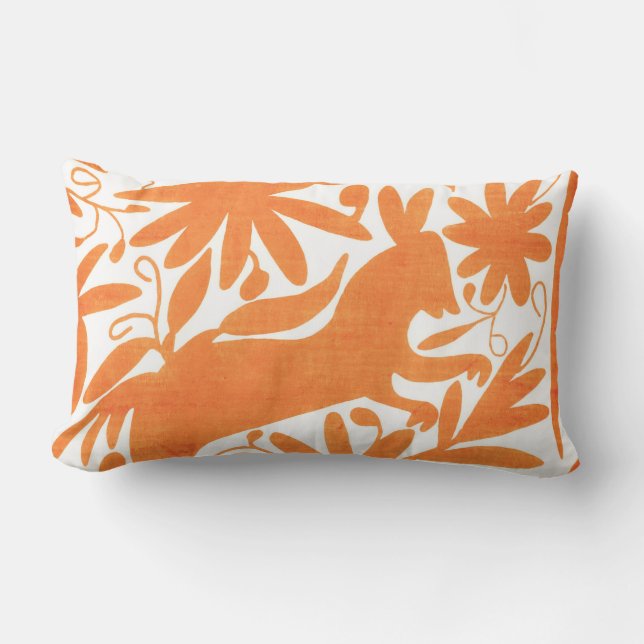 Otomi-Esel, Hermes Orange Lendenkissen (Vorderseite)