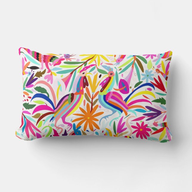 Otomi, Pastelle 2 Lumbar Lendenkissen (Vorderseite)