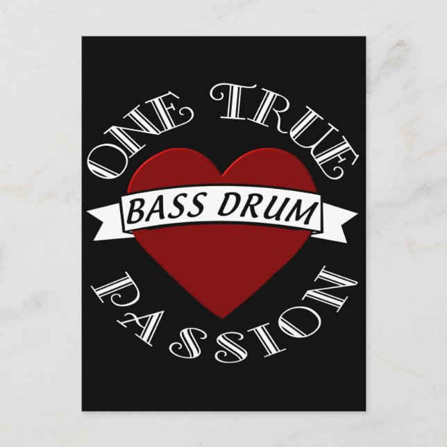 OTP: Bass Drum Postkarte (Vorderseite)