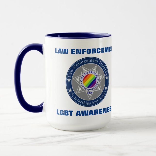 OTP Instructeur de sensibilisation LGBT Mug 15 OZ (Gauche)