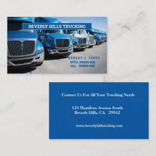 OTR Blue Truckers Business Card Visitenkarte