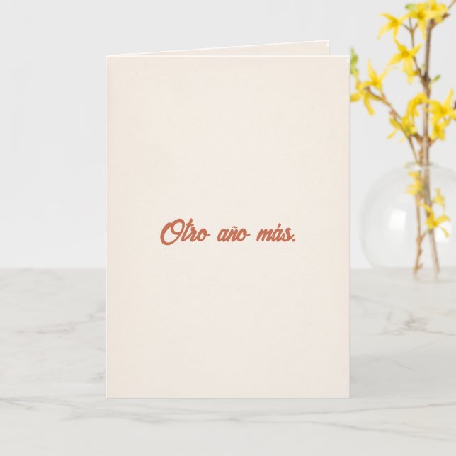 Otro Año Más | Papi Tochter Karte (Gelbe Blume)